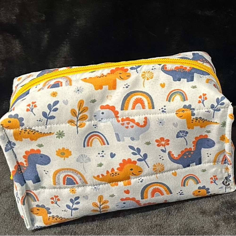 Dinosaur Print Kids Accessory Pouch